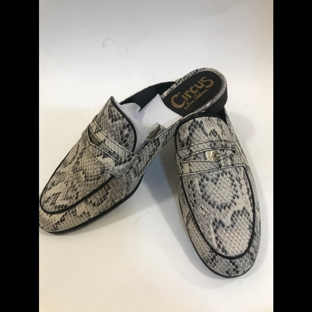NWOT CIRCUS BY SAM EDELMAN Hal Snake Embossed Mule - Picture 12 of 16